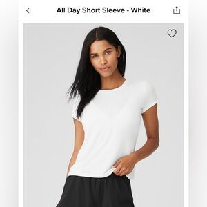 Alo Yoga All Day Short Sleeve Tee Shirt